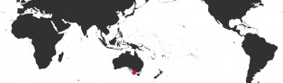 Distribution Map of Notocypraea comptonii var.